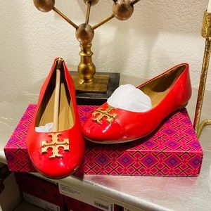 Red Tory Burch Flats, size 7